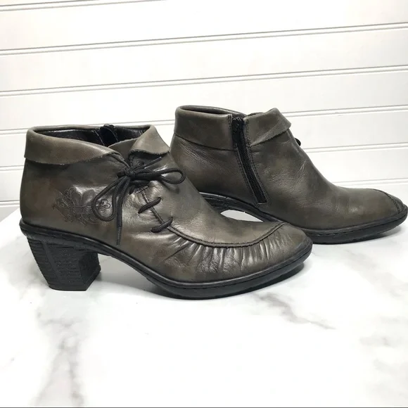 Rieker Gray Ankle Boots - Picture 8 of 9